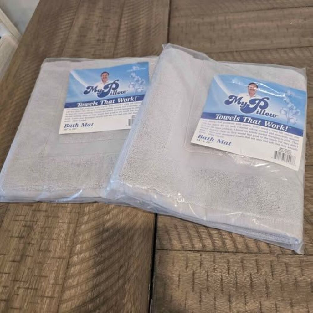 Set of 2 - My Pillow Bath Mat Silver Grey 34" x 20"